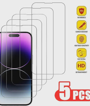 Gehard Glas Screenprotector voor iPhone 14 Pro & 15 Pro - Krasbestendig & HD Helder