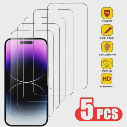 Gehard Glas Screenprotector voor iPhone 14 Pro & 15 Pro - Krasbestendig & HD Helder
