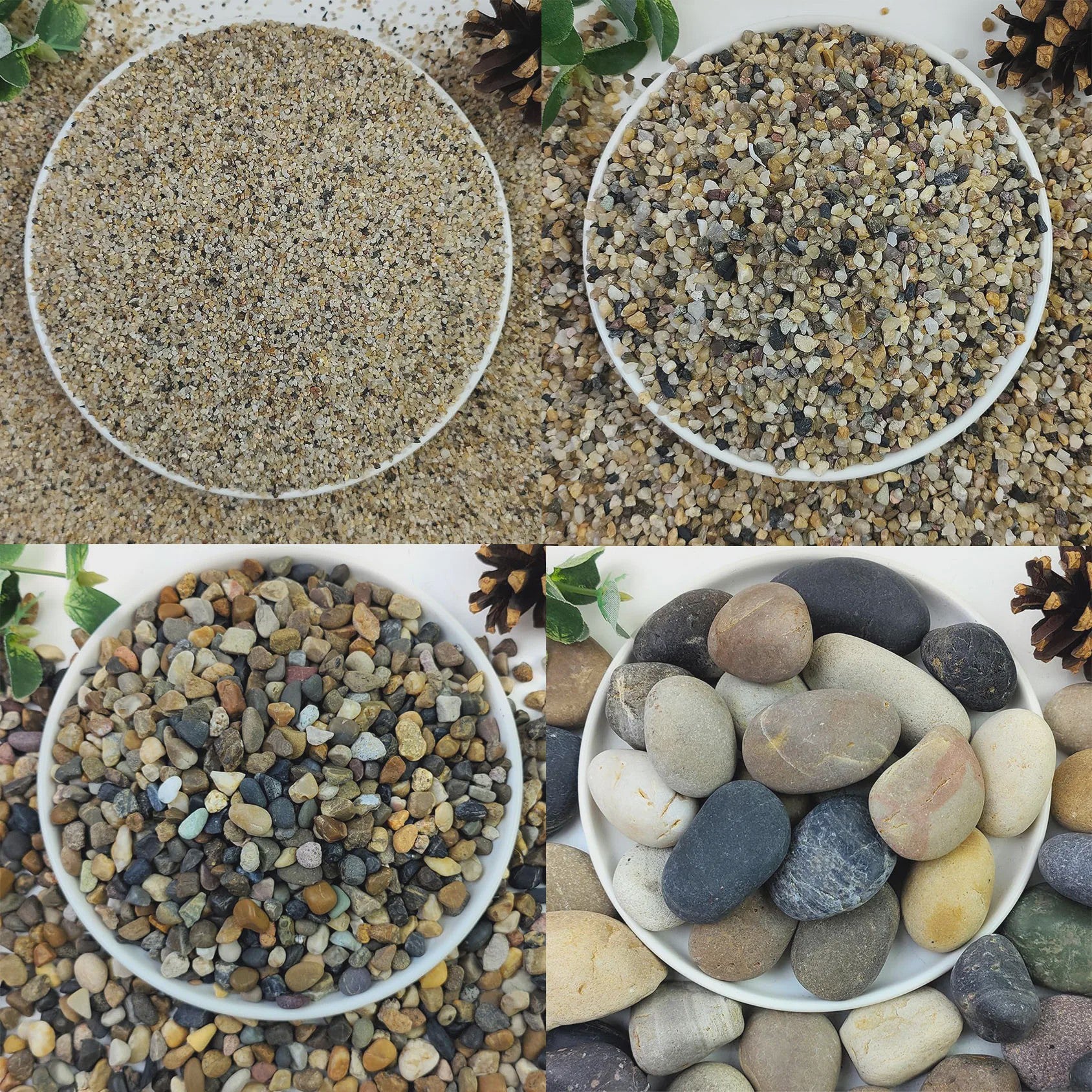 Natuurlijke Rivierstenen & Kiezels - Decoratief Grind voor Aquarium, Tuin & Planten