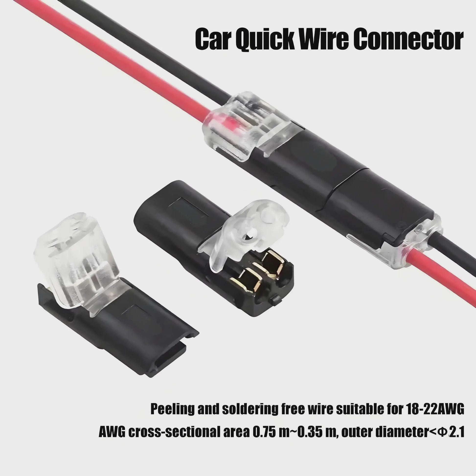 Waterdichte D2 Snelkoppelingen voor Elektrische Bedrading - 2-Pin Connectoren (10/20/30/50/100 Stuks)