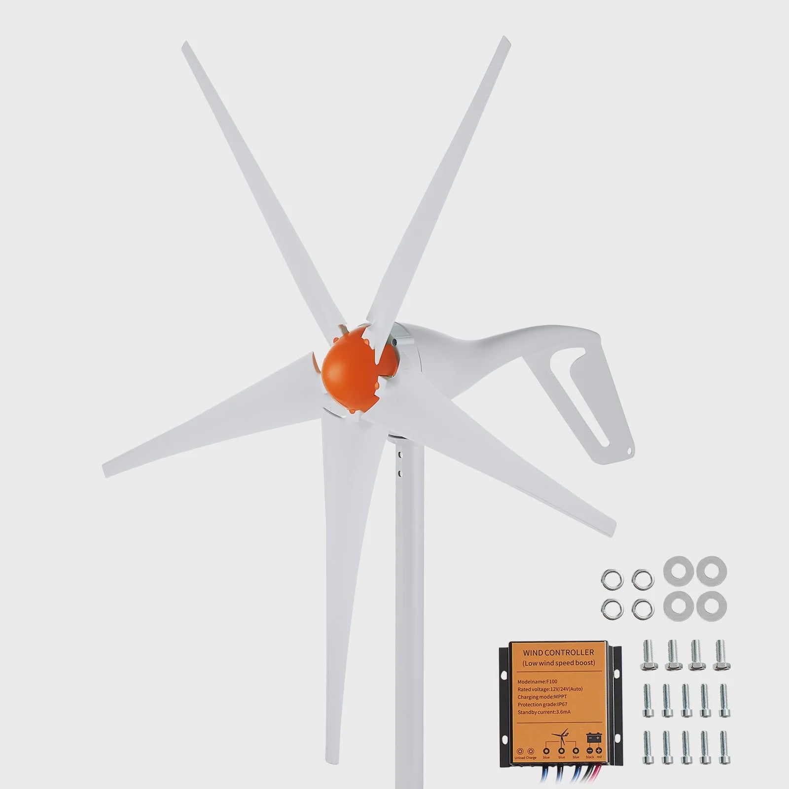 Krachtige Windturbine Generator 12V 500W/800W met MPPT Controller - Duurzame Energie voor Huis, Boerderij & Camper