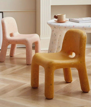 Nordic Stijl Plastic Kinderstoel - Compacte Buitenstoel met Rugleuning voor Tuin & Terras