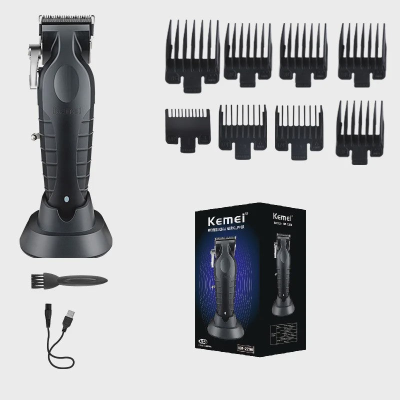 Kemei KM-2296 Oplaadbare Baardtrimmer & Lichaamstrimmer voor Mannen - Draadloos & USB