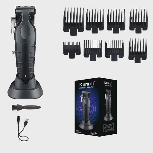 Kemei KM-2296 Oplaadbare Baardtrimmer & Lichaamstrimmer voor Mannen - Draadloos & USB