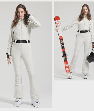 Dames Winter Ski-overall One Piece - Waterdicht, Winddicht & Warm - Outdoor Snowboard Jumpsuit