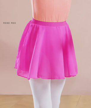 18 Colours Ballet Skirt Girls Toddler Kids Dance Chiffon Skirt Elastic Waist Short Dance Skirt for Girls Tutu Skirt for Ballet