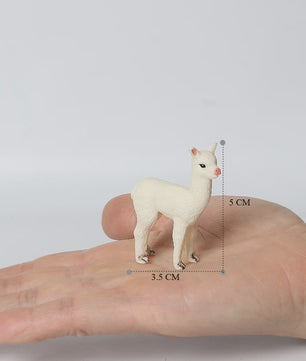 Realistische Alpaca & Kameel Figuren Set - Handgeschilderd, Educatief Speelgoed