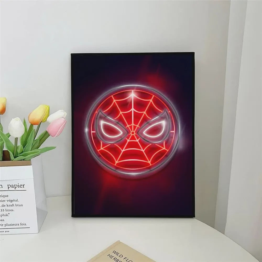 Frameloze Spiderman Poster - Marvel Kunst Print voor Woonkamer, Slaapkamer, Bar