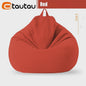 70cm Gevulde Beanbag Sofa van Katoen Linnen - Comfortabele Loungestoel voor Ontspanning