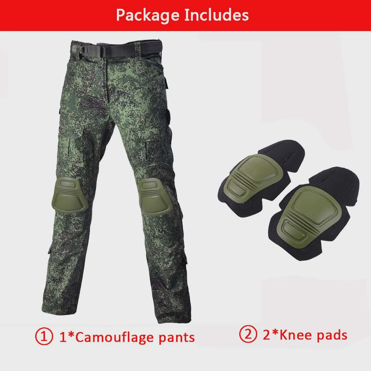Tactisch Camouflage Uniform Set: Cargo Broek & Shirt voor Heren