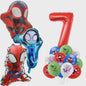 Superheld Folieballonnen Set: Spiderman, Batman, Iron Man & Captain America - Feestdecoratie