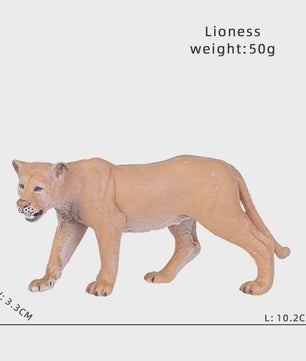 Realistische Wild Animal Speelgoed Set: Olifant, Leeuw, Cheetah, Tijger - Educatief Cadeau