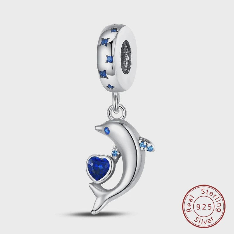 925 Sterling Zilver Charms: Walvishaai, Zeepaardje & Dolfijn - Luminous DIY Sieraden & Cadeaus