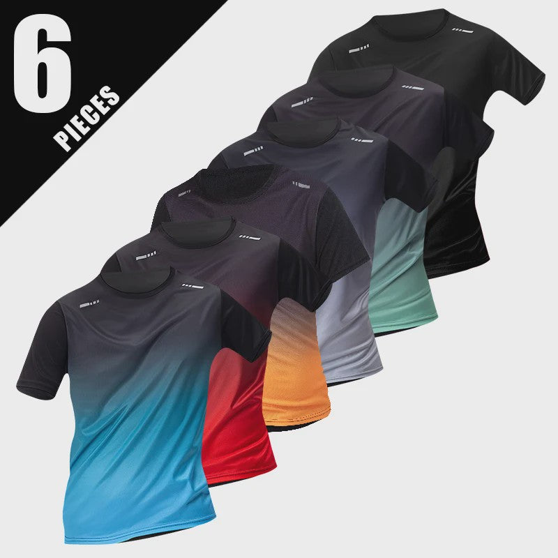 Heren Zomer T-shirt Korte Mouw - Sneldrogend & Ademend Sportshirt