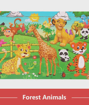Houten 3D Montessori Puzzel - 30 Delen met Vrolijke Dieren - Educatief Speelgoed voor Kinderen