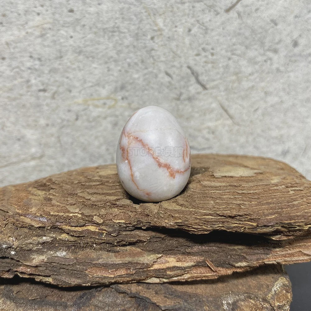 Natuurstenen Ei - Kleine Gepolijste Steen voor Meditatie, Stressverlichting & Decoratie