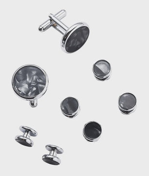 Set Manchetknopen en Tuxedo Studs voor Heren - Stijlvolle Accessoires voor Bruiloft en Feest