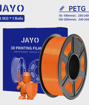 JAYO PETG 3D Printer Filament - 1.75mm Clear, 1.1kg, Hoge Taaiheid, Net Gewikkeld