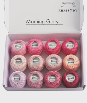 Rhapsody Pearl Cotton Garen Set - Maat 8 - 12 Bollen voor Haken, Borduren & Knutselen