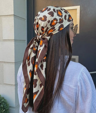 Luxe Zijden Vierkante Sjaal 90x90cm - Stijlvol Foulard voor Dames