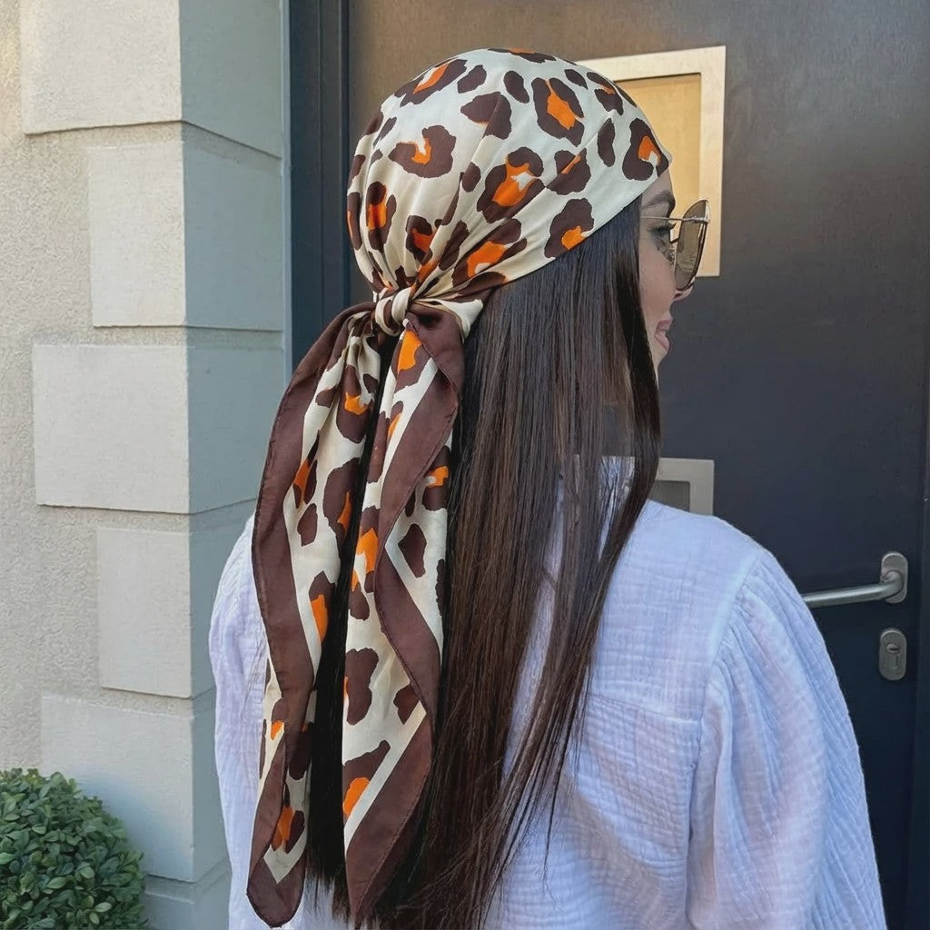 Luxe Zijden Vierkante Sjaal 90x90cm - Stijlvol Foulard voor Dames