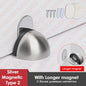RVS Deurstopper met Sticker & Schroef - Zonder Boren, Magnetisch of Normaal