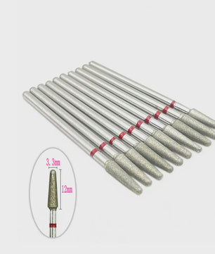 10x Diamant Freesbits Set - 2.35mm Schacht voor Tandheelkunde & Nagelstyling
