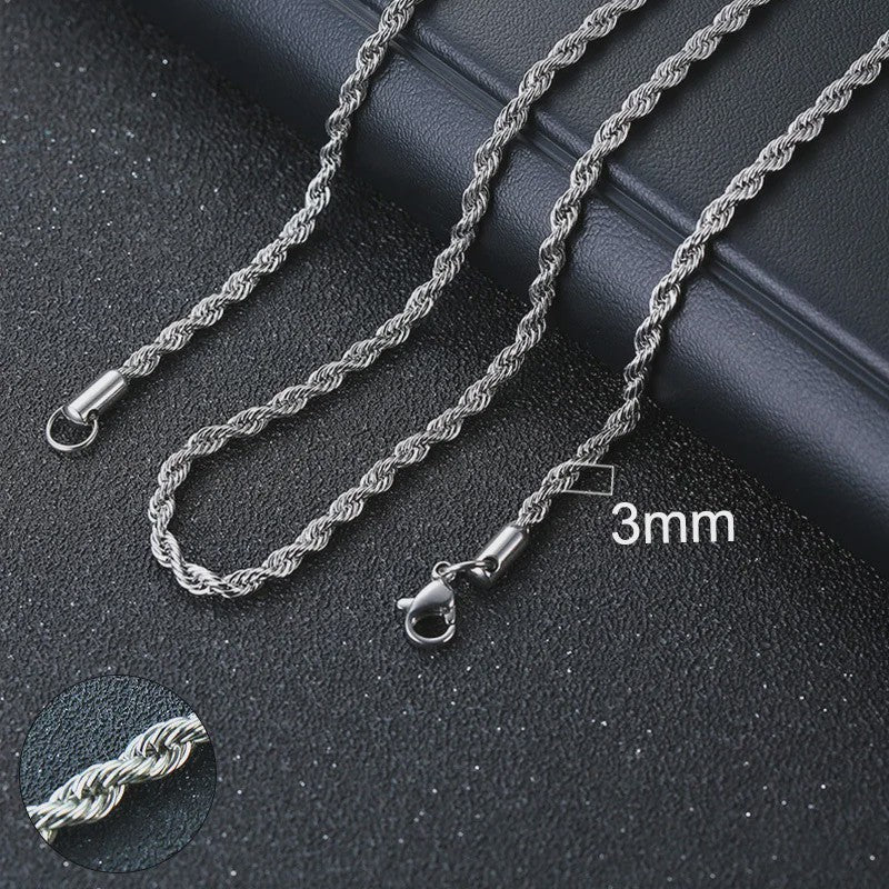 Vnox Gouden Kubaanse Ketting - Roestvrij Staal Unisex Halsketting