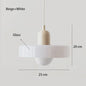 Nordic Bauhaus Hanglamp - Retro Glas & Kleurrijke Kap voor Woonkamer, Eetkamer, Bar
