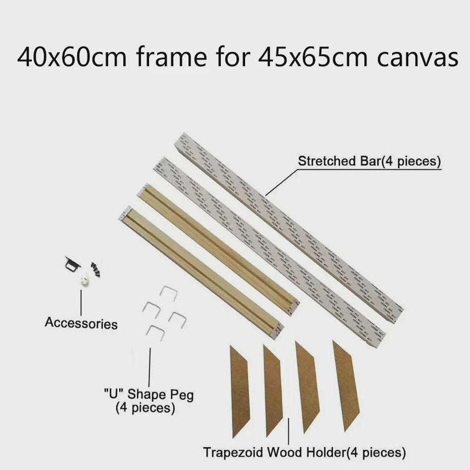 Moderne Houten Canvas Frame - 24 Maten voor Foto, Olieverf & Diamond Painting