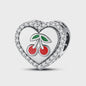 Zilverkleurige Fruit Bedels: Aardbei & Kers - Perfect voor DIY Armbanden