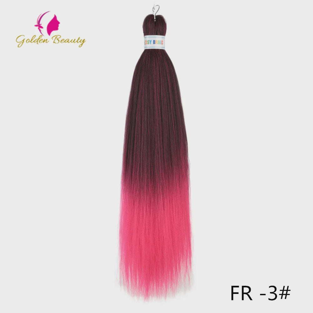 26 Inch Ombre Kleuren Vlechtsel Haar Synthetisch Pre-stretched Jumbo Braids Haar voor Cosplay & Pruiken