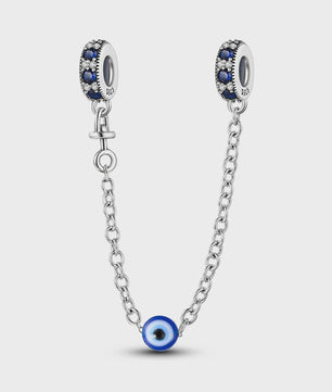 925 Sterling Zilveren Veiligheidsketting Bedel voor Armbanden - Maan, Ster, Vlinder, Hart