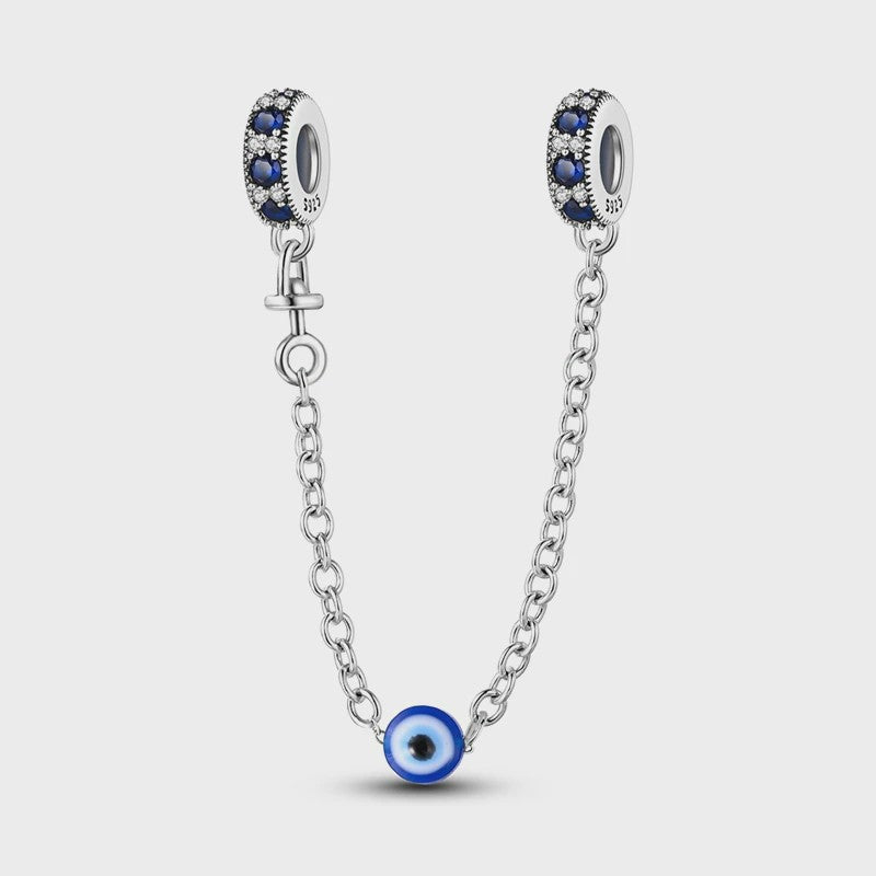 925 Sterling Zilveren Veiligheidsketting Bedel voor Armbanden - Maan, Ster, Vlinder, Hart