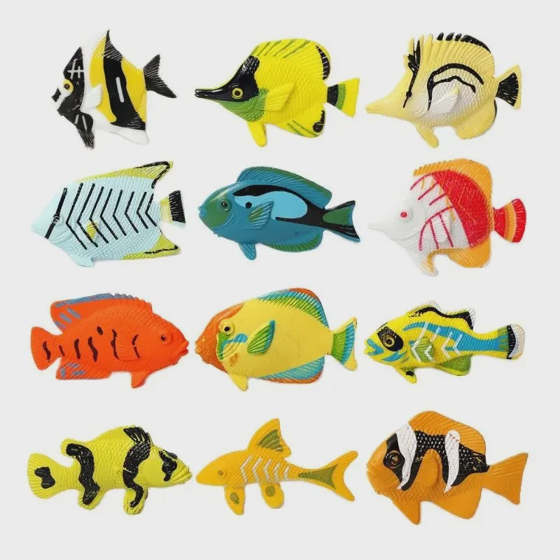 Plastic Dieren Speelgoed Collectie: Zee, Land & Insecten Miniatuur Set voor Kinderen