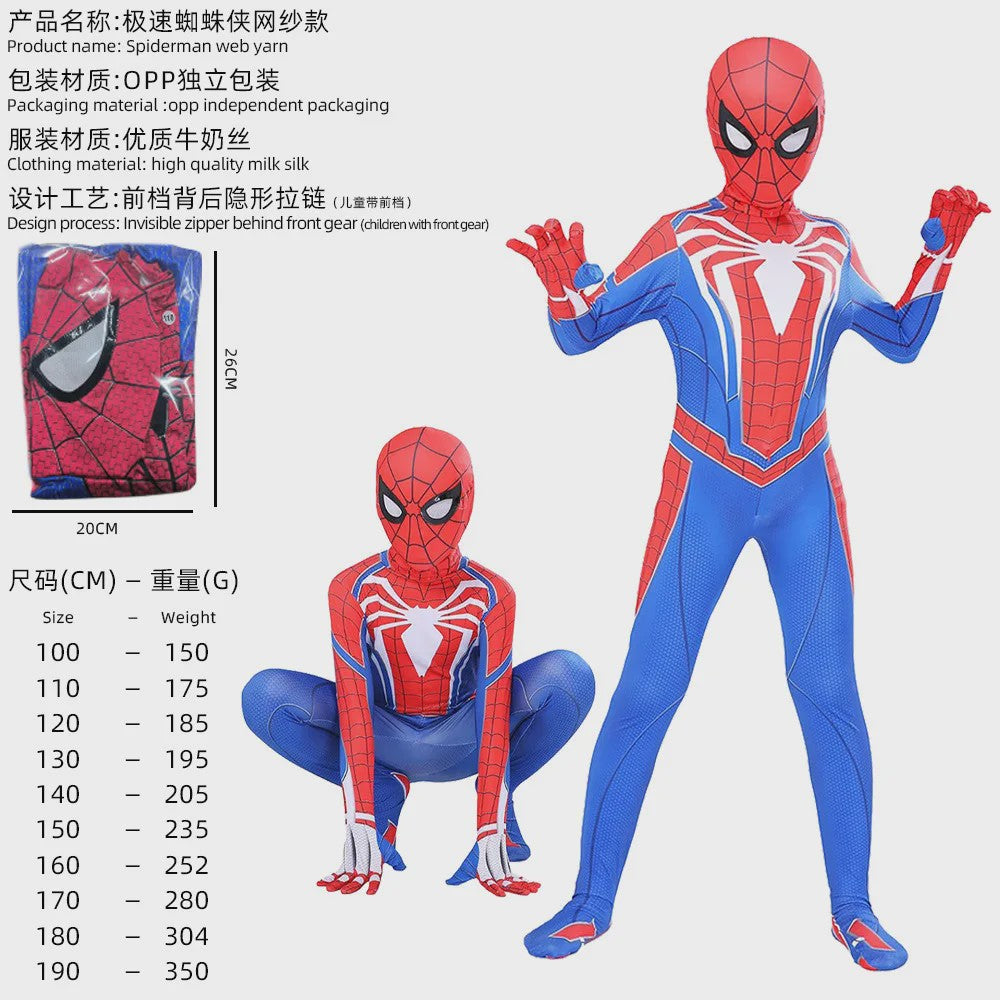 Realistisch Spider-Man Cosplay Kostuum - Volledig Pak (100-190cm)