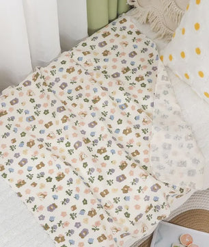 Zachte Muslin Swaddle Deken voor Baby's - Katoen, 80x80cm, met schattige prints