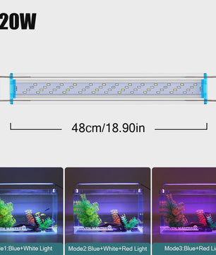 Super Bright LED Aquarium Lamp - Verstelbare Clip-on Verlichting voor Planten & Vissen (18-70cm)