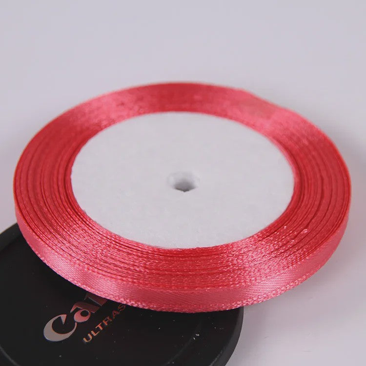 22 Meters/Roll 6mm Silk Satin Ribbons Christmas Halloween Birthday Party Gift Wrapping Ribbons DIY Handmade Crafts Material