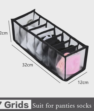 Opvouwbare Lade Organizer Set voor Ondergoed, Sokken en BH's - Mesh Opbergdozen
