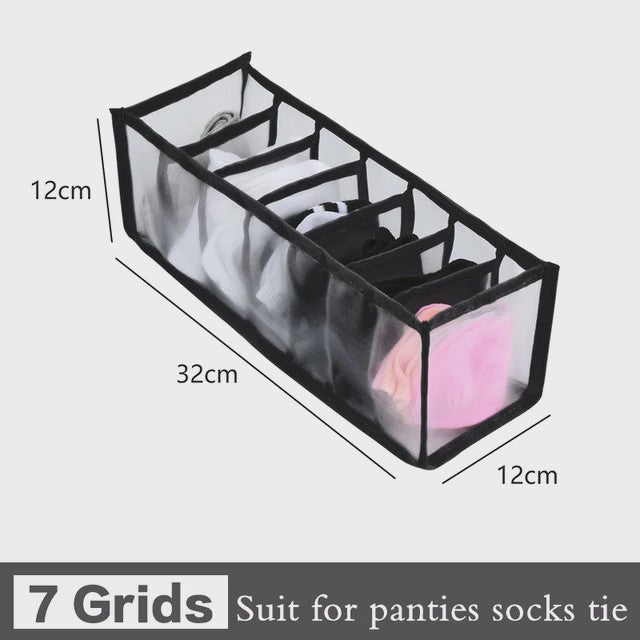 Opvouwbare Lade Organizer Set voor Ondergoed, Sokken en BH's - Mesh Opbergdozen