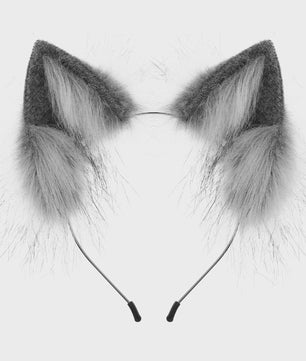 Handgemaakte Pluizige Dierenoren Hoofdband - Kat & Vos Oortjes voor Cosplay & Feest
