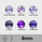 Paarse Strass Steentjes Platte Achterkant - Glas Kristal voor Kleding & Tassen DIY