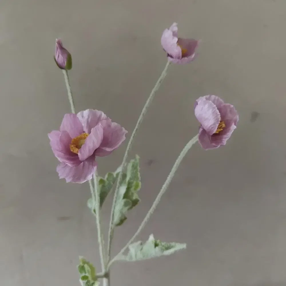 Zijden Papavers Kunstbloemen - Lange Stelen voor Decoratie