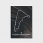 Formule 1 Circuit Poster Canvas - F1 Race Track Kunst Print voor Woonkamer Decoratie