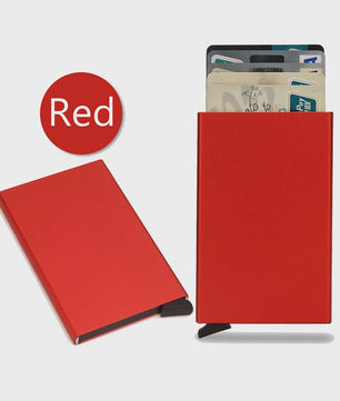 RFID Kaarthouder Portemonnee - Slank Metalen Pop-Up Wallet voor Heren & Dames