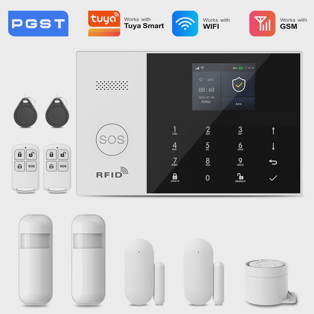 Slimme Alarmset met WiFi, GSM & Tuya Compatibiliteit - Inclusief Deursensor
