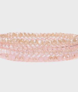 Set van 4 Kristallen Kralen Armbanden - Kleurrijk & Elegant