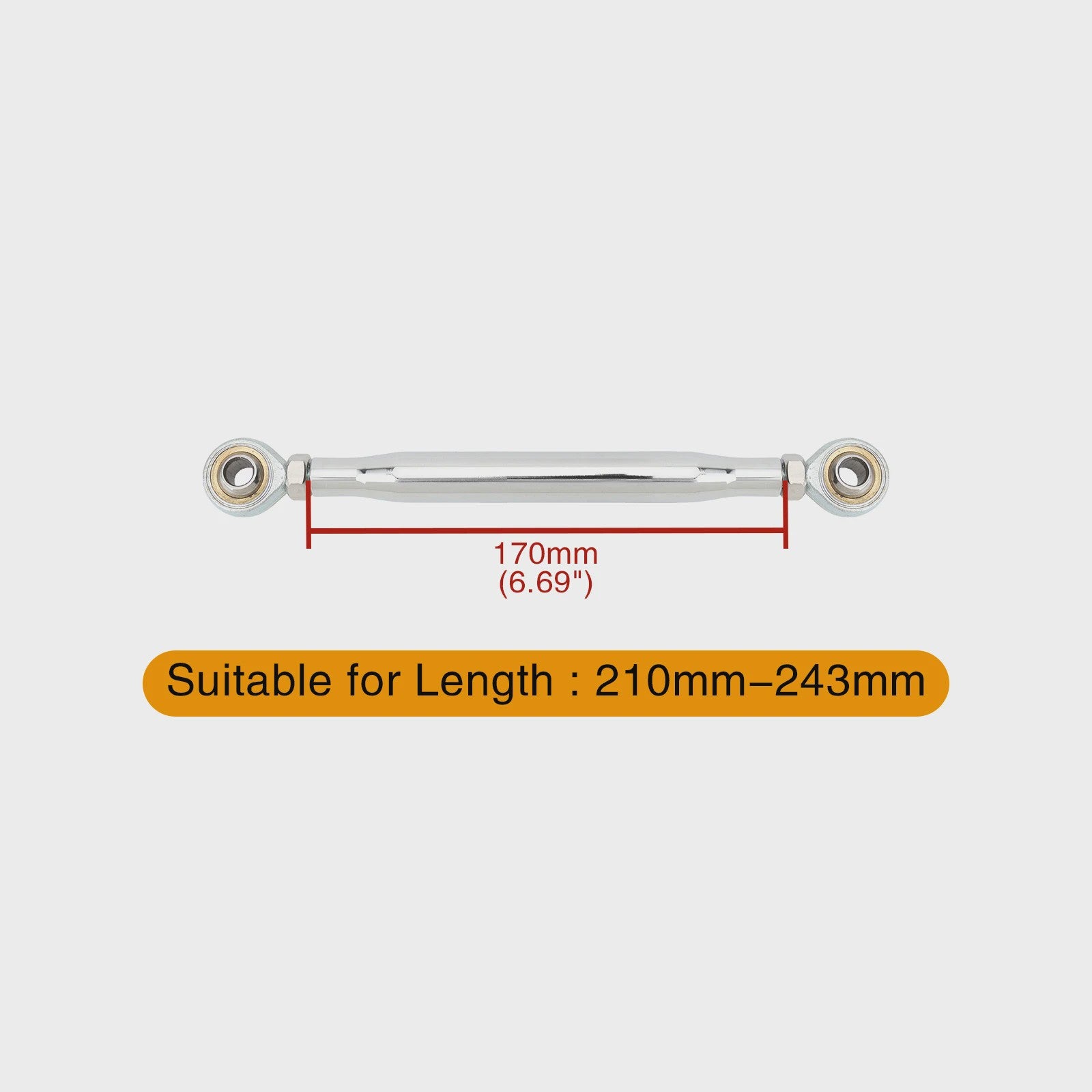 Universele Motor Schakelstang Linkage - 50mm tot 370mm - Verstelbaar