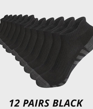 Heren Sportsokken 6/12 Paar - Comfortabel, Ademend & Duurzaam voor Outdoor, Gym & Voetbal
